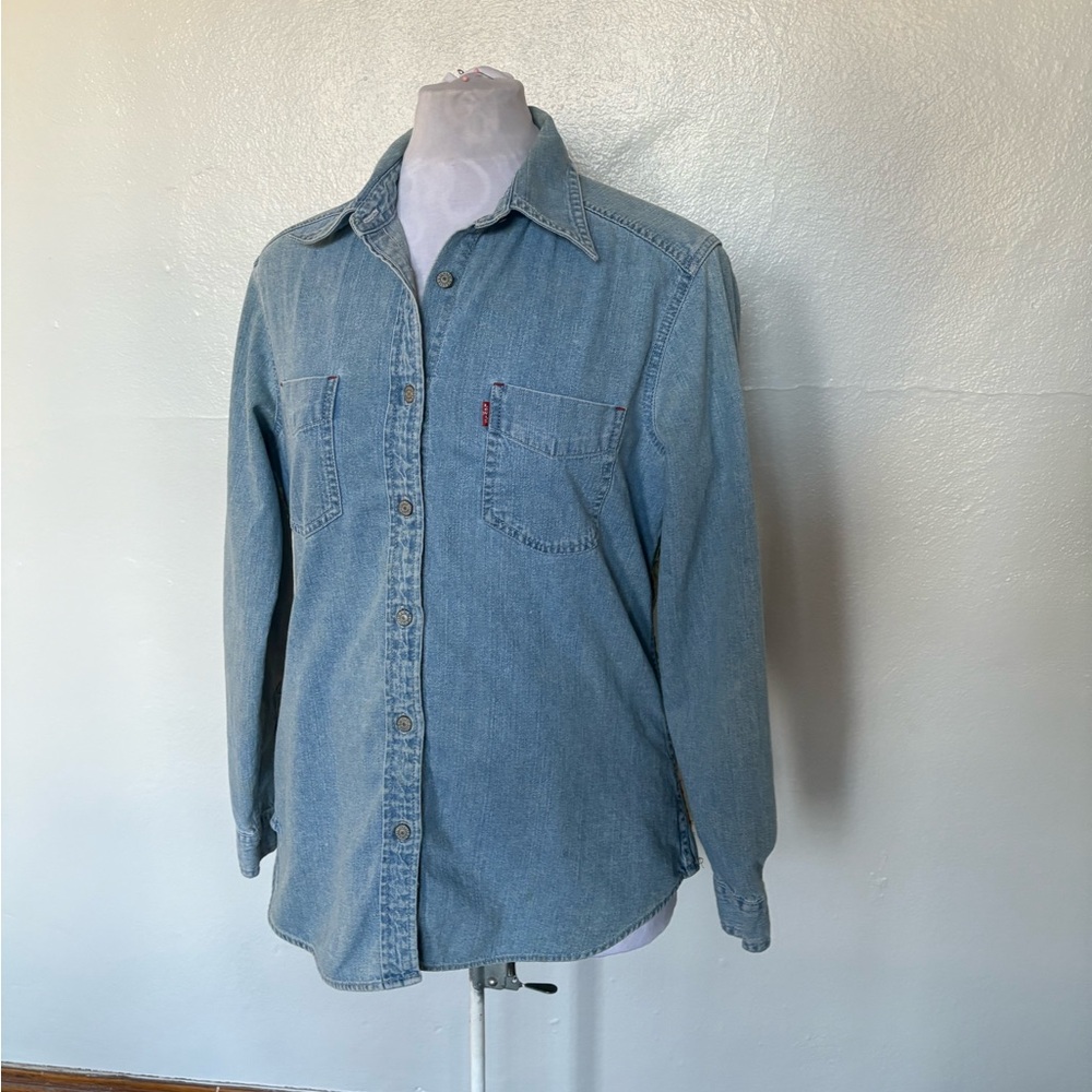 SOLD Upcycled Aerosmith Levi’s Denim Shirt - Picture 11 of 12